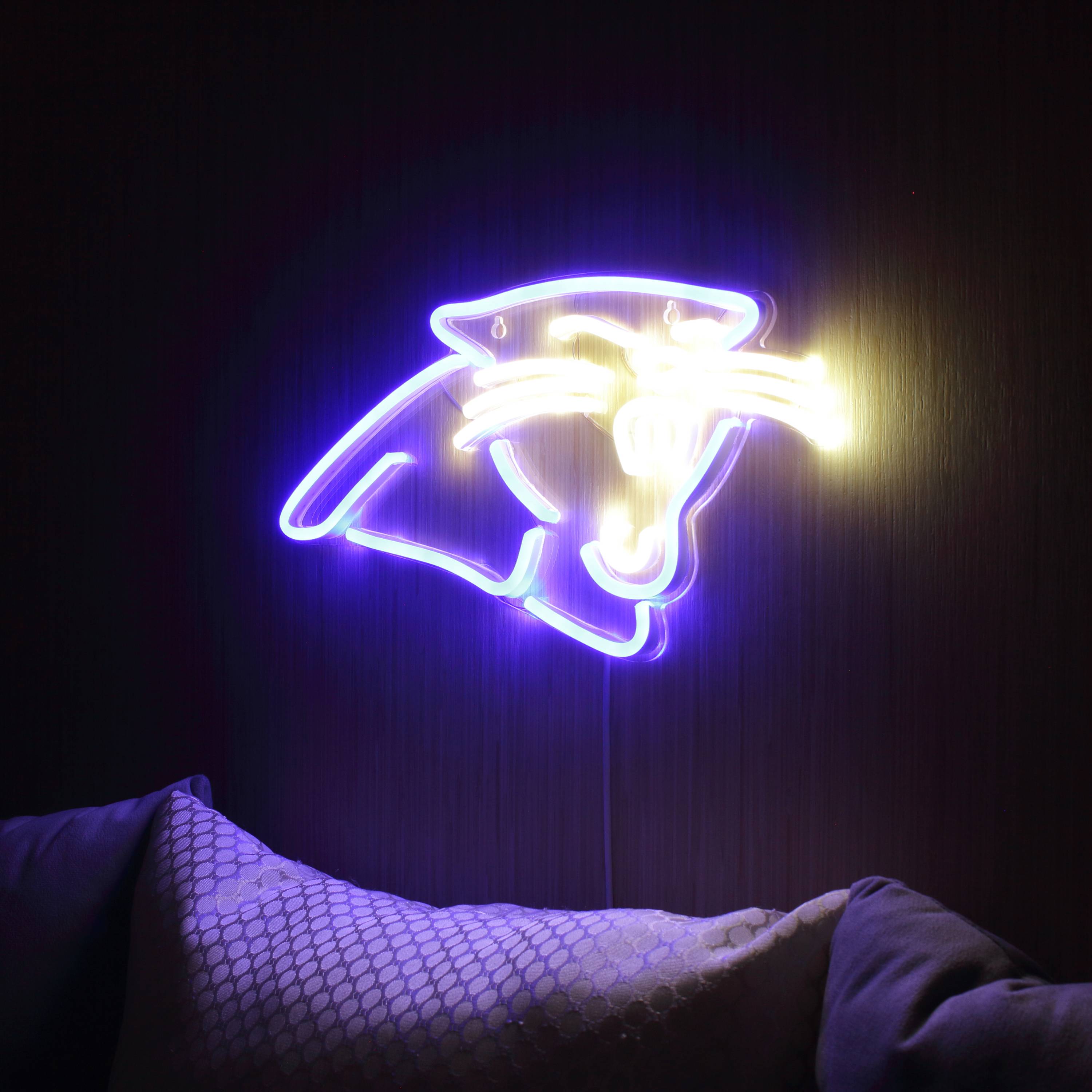NFL Carolina Panthers Large Flex Neon LED Sign