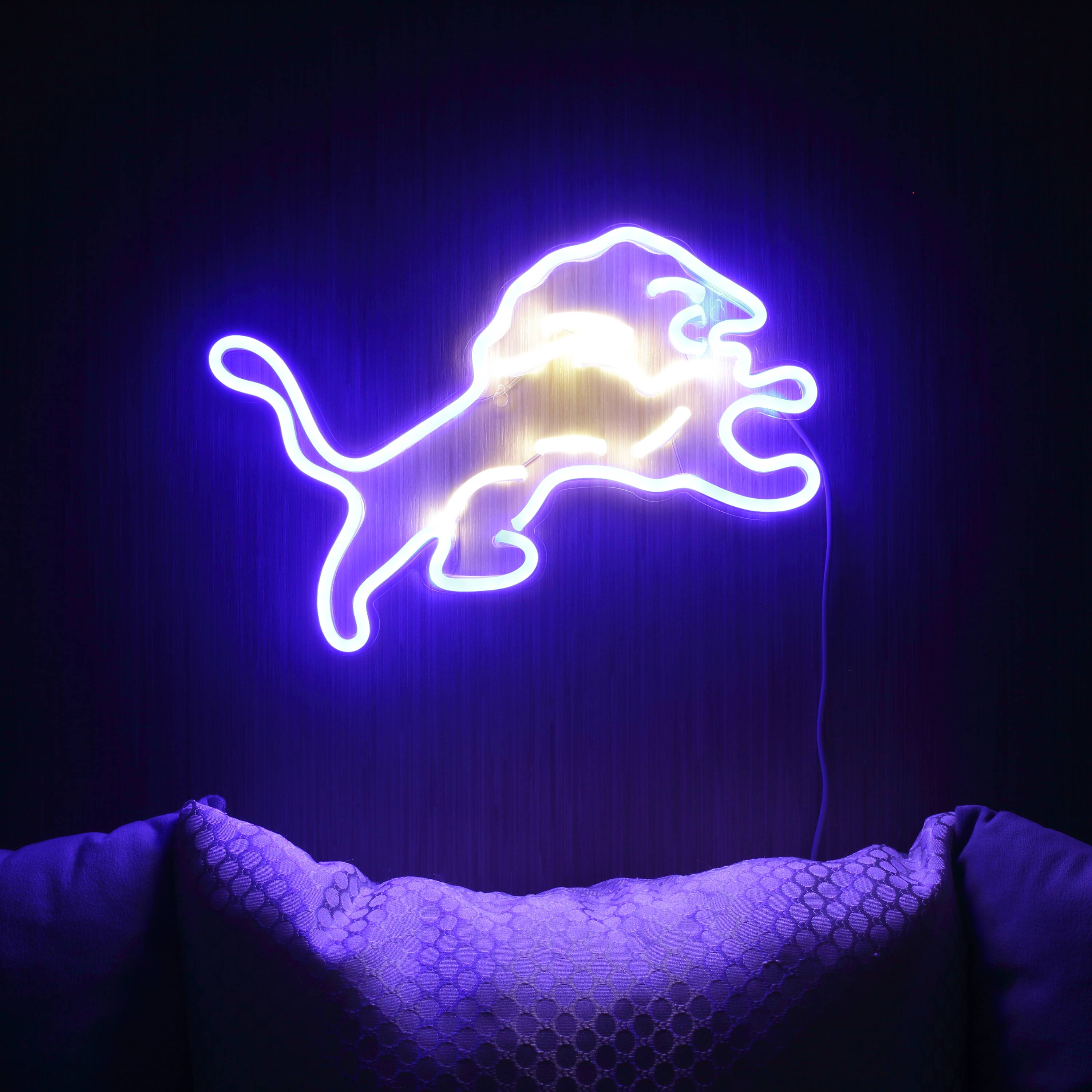 NFL Detroit Lions Large Flex Neon LED Sign