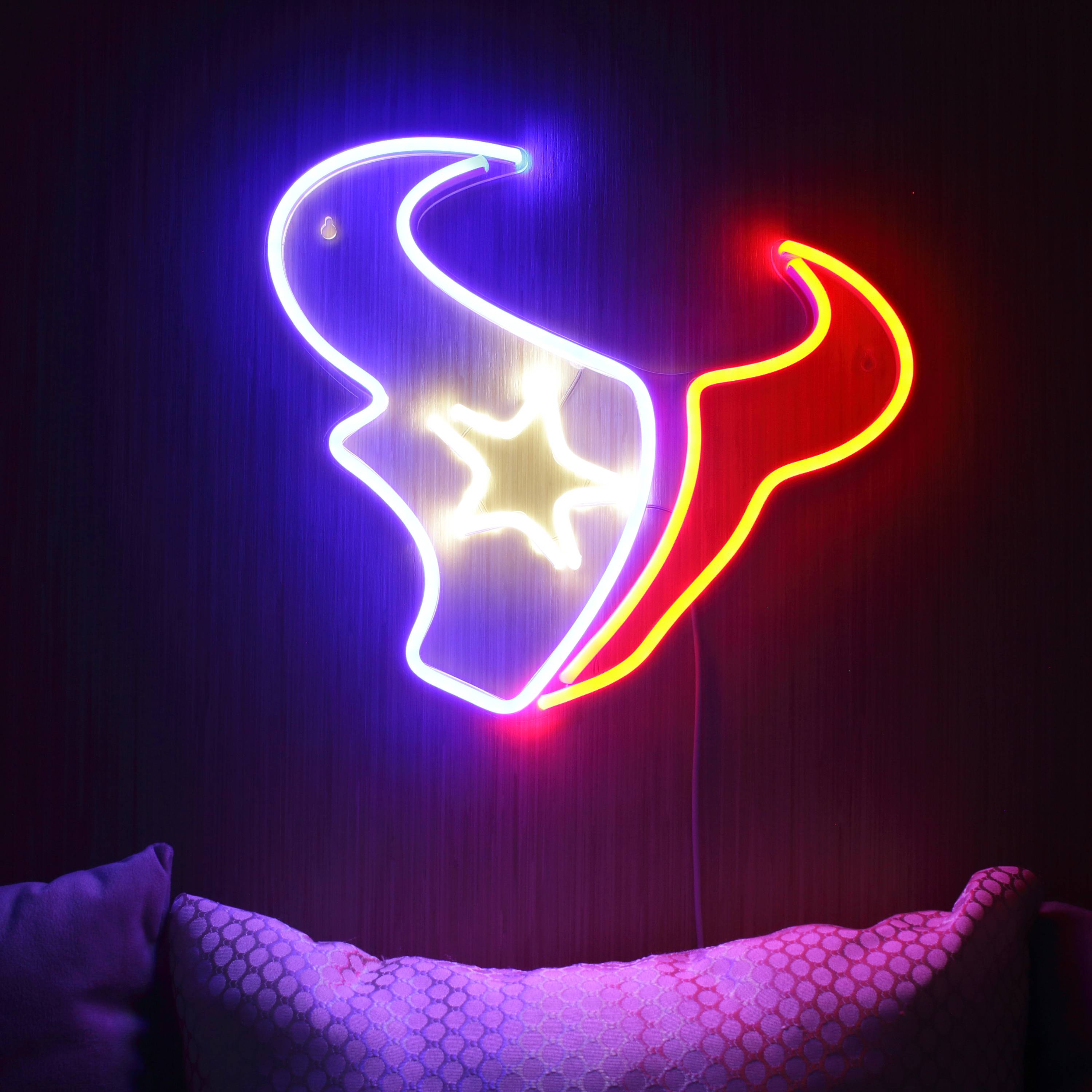 NFL Houston Texans Large Flex Neon LED Sign