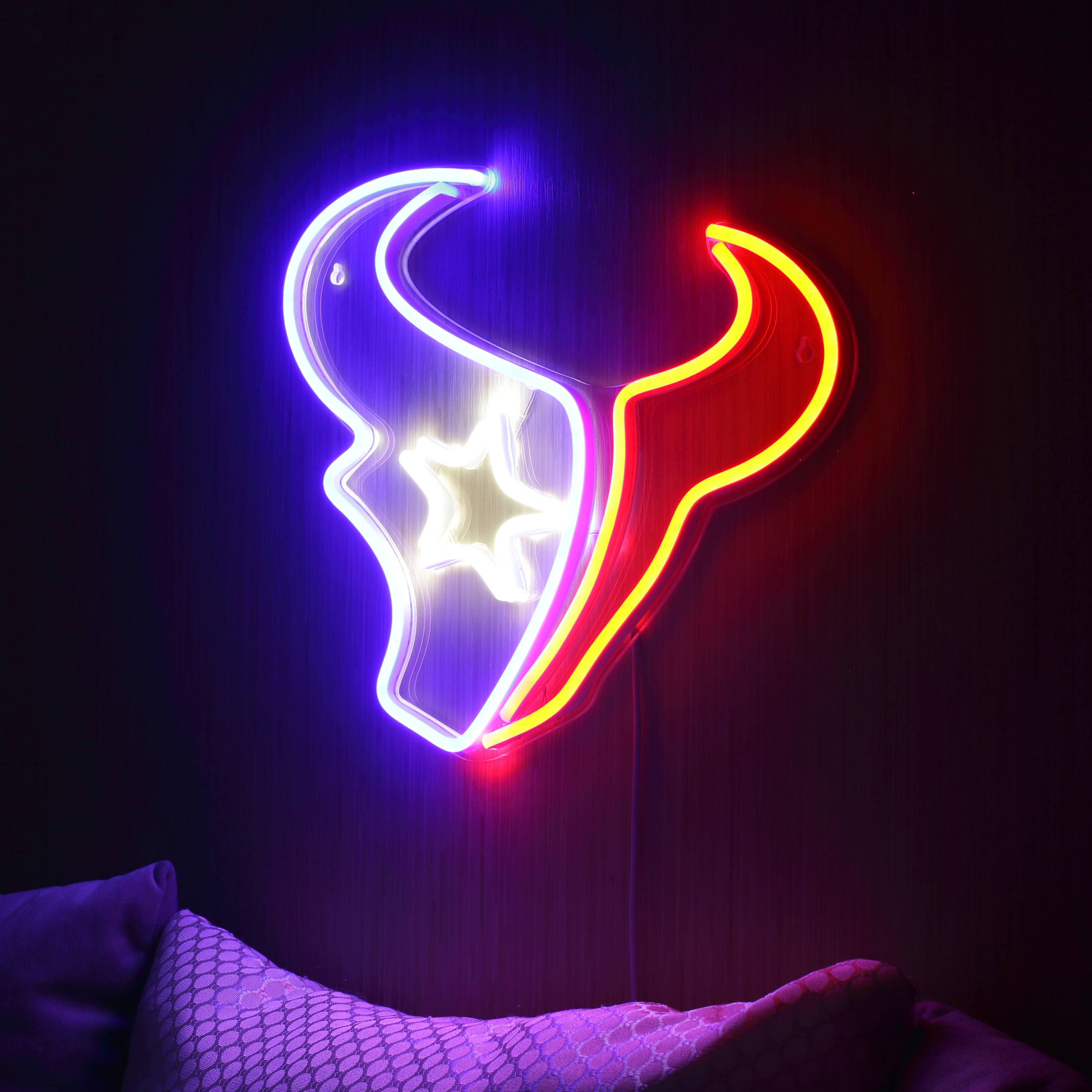 NFL Houston Texans Large Flex Neon LED Sign