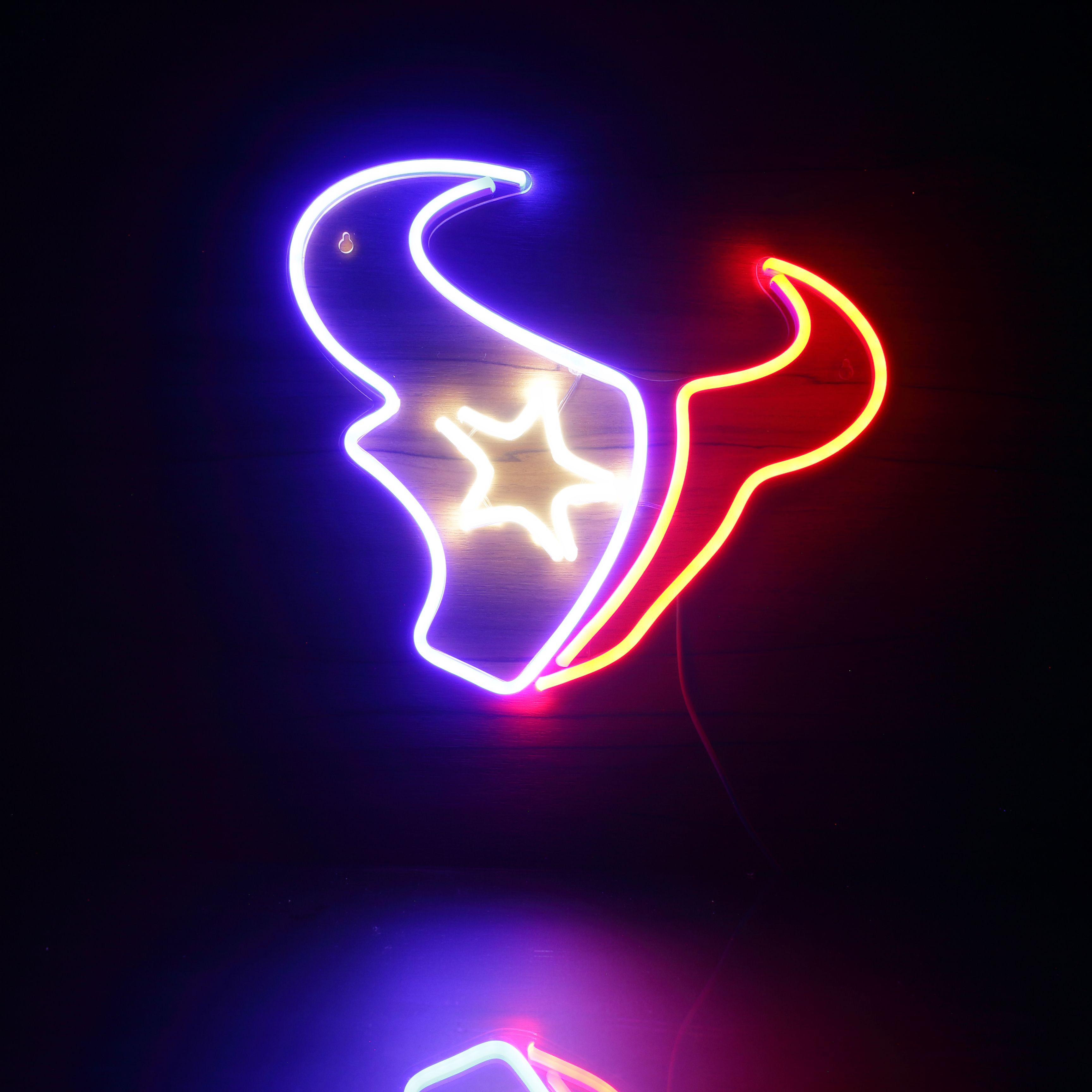 Houston Texans Neon-Like Flex LED Sign Multi Color - ProLedSign