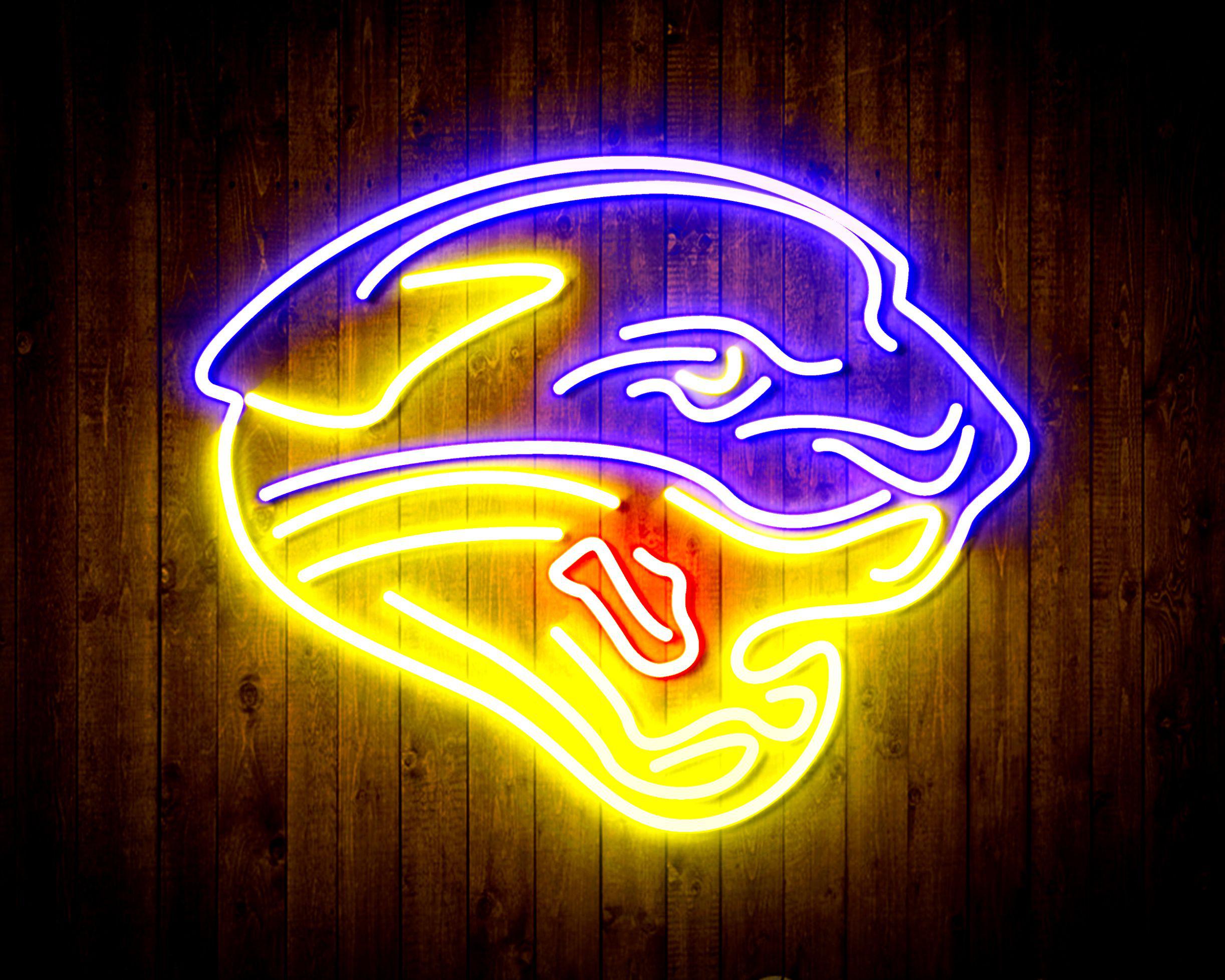 Jacksonville Jaguars Neon-Like Flex LED Sign Multi Color - ProLedSign