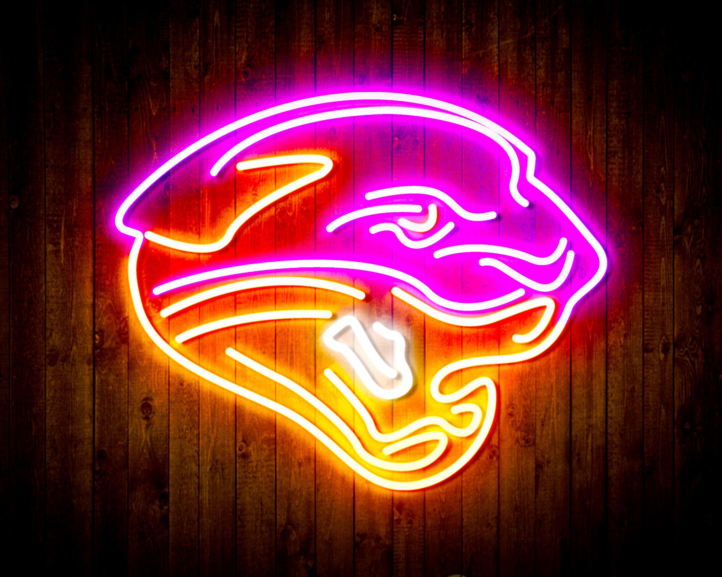 Jacksonville Jaguars Neon-Like Flex LED Sign Multi Color - ProLedSign