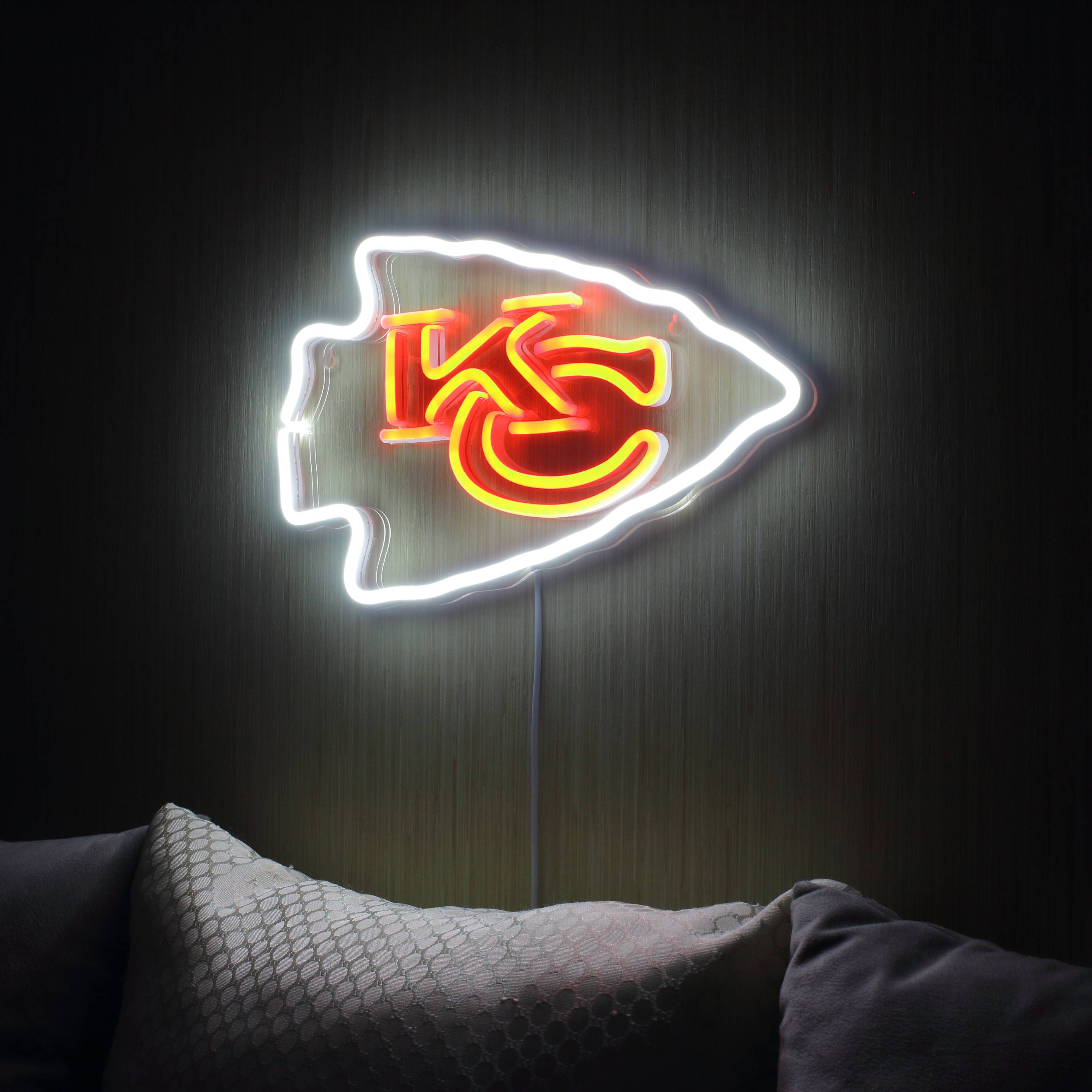 NFL Kansas City Chiefs Large Flex Neon LED Sign