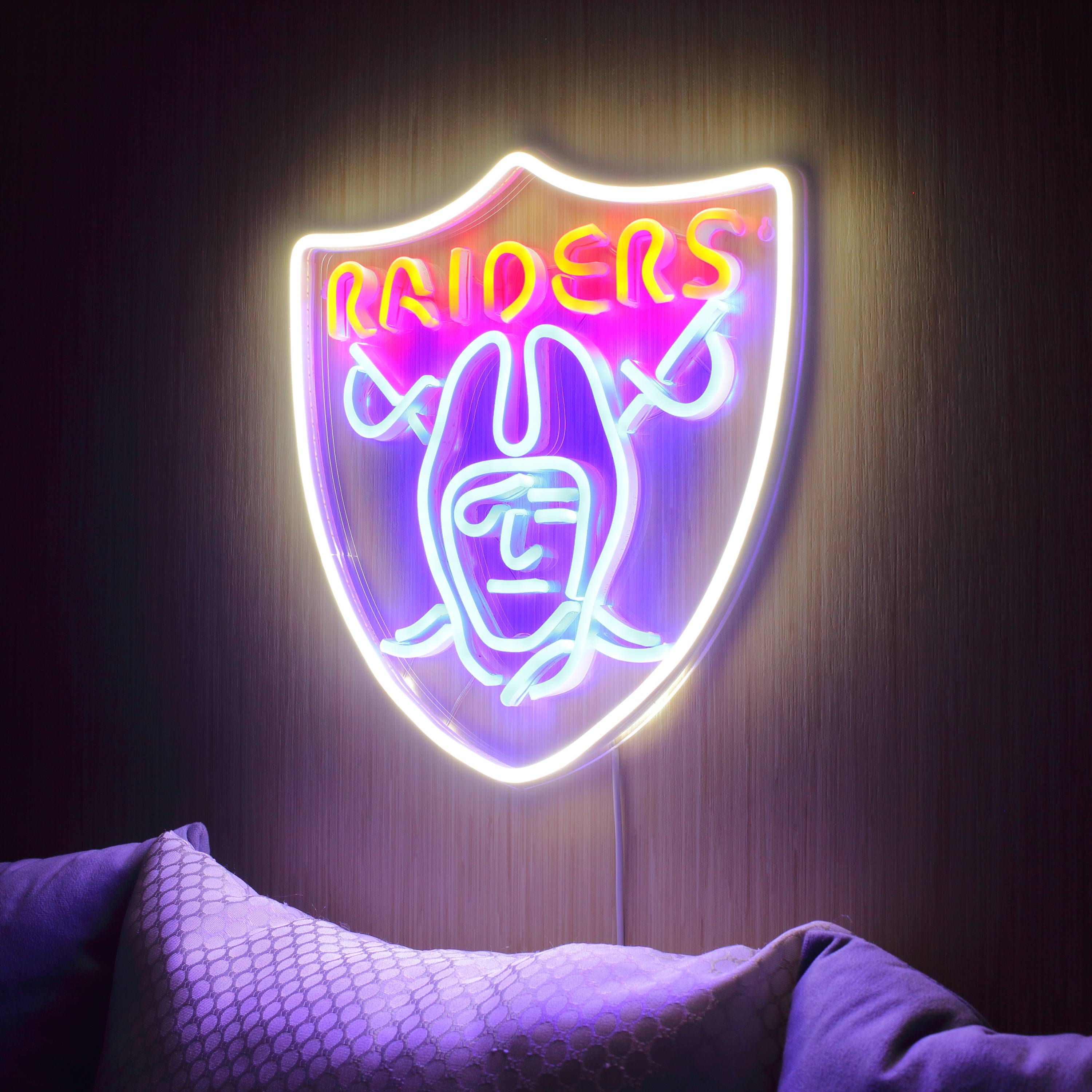 NFL Las Vegas Raiders Large Flex Neon LED Sign