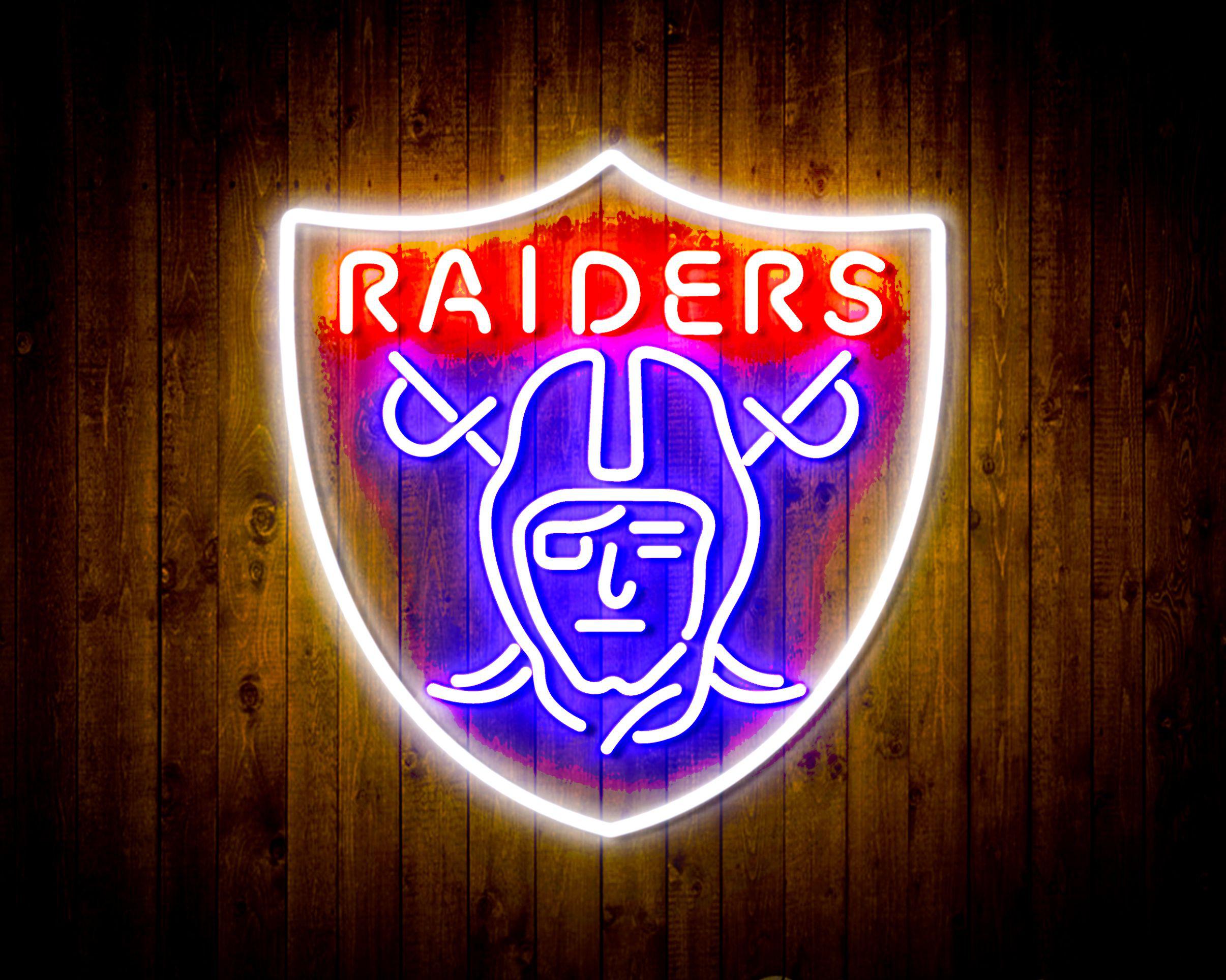Las Vegas Raiders LED Lighted Sign - Pewter