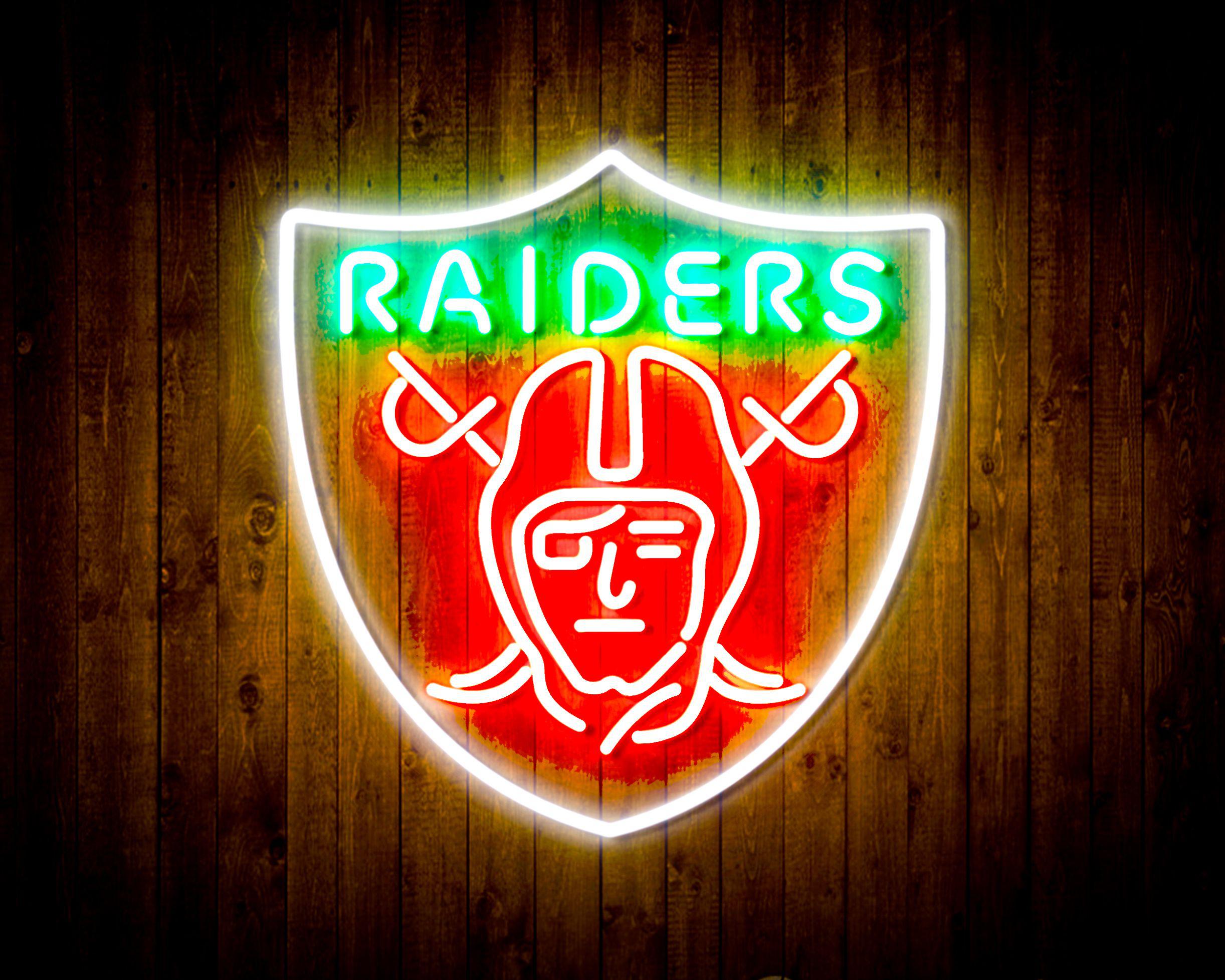 Las Vegas Raiders Neon-Like Flex LED Sign Multi Color