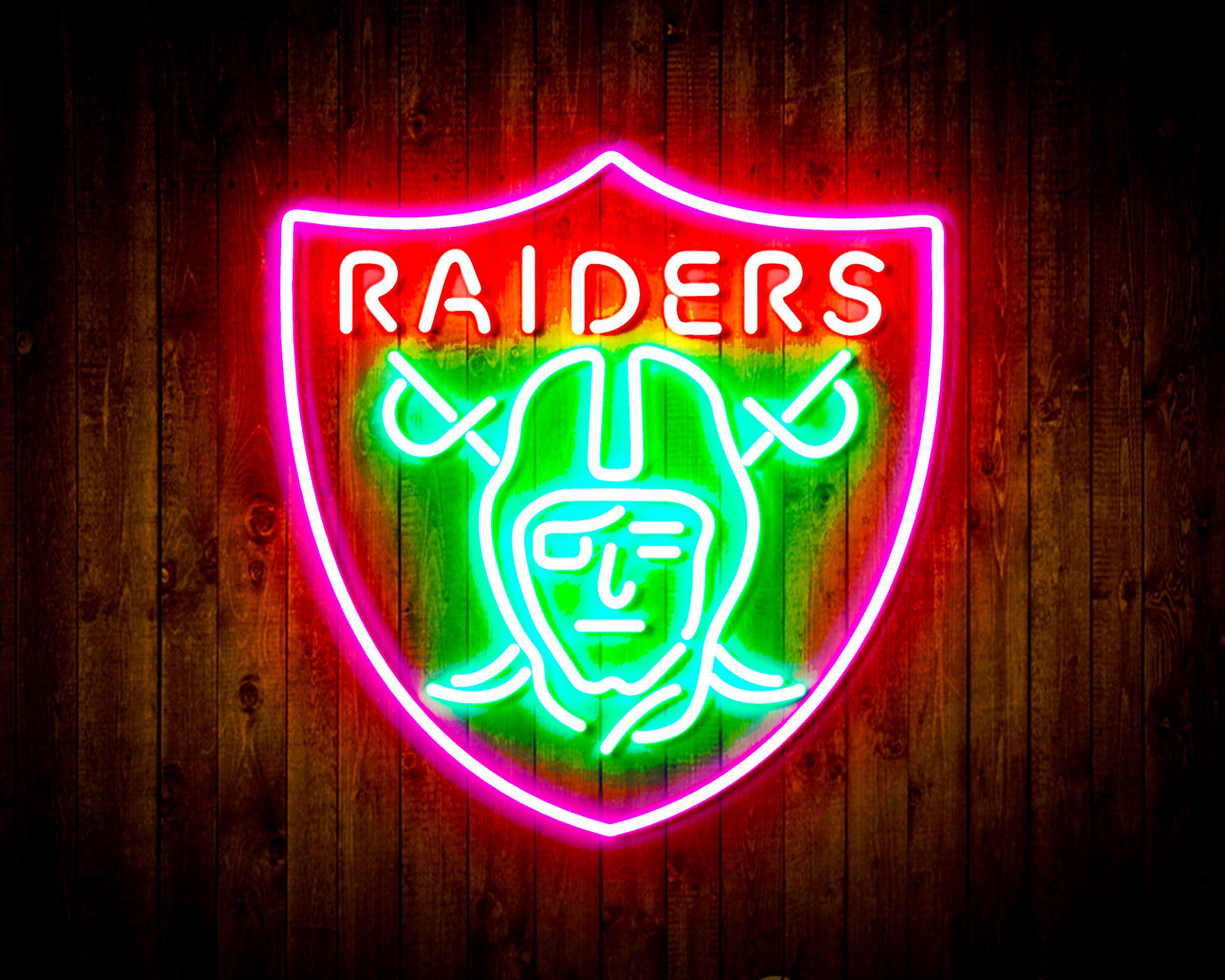 Las Vegas Raiders Neon 3-Color LED Sign