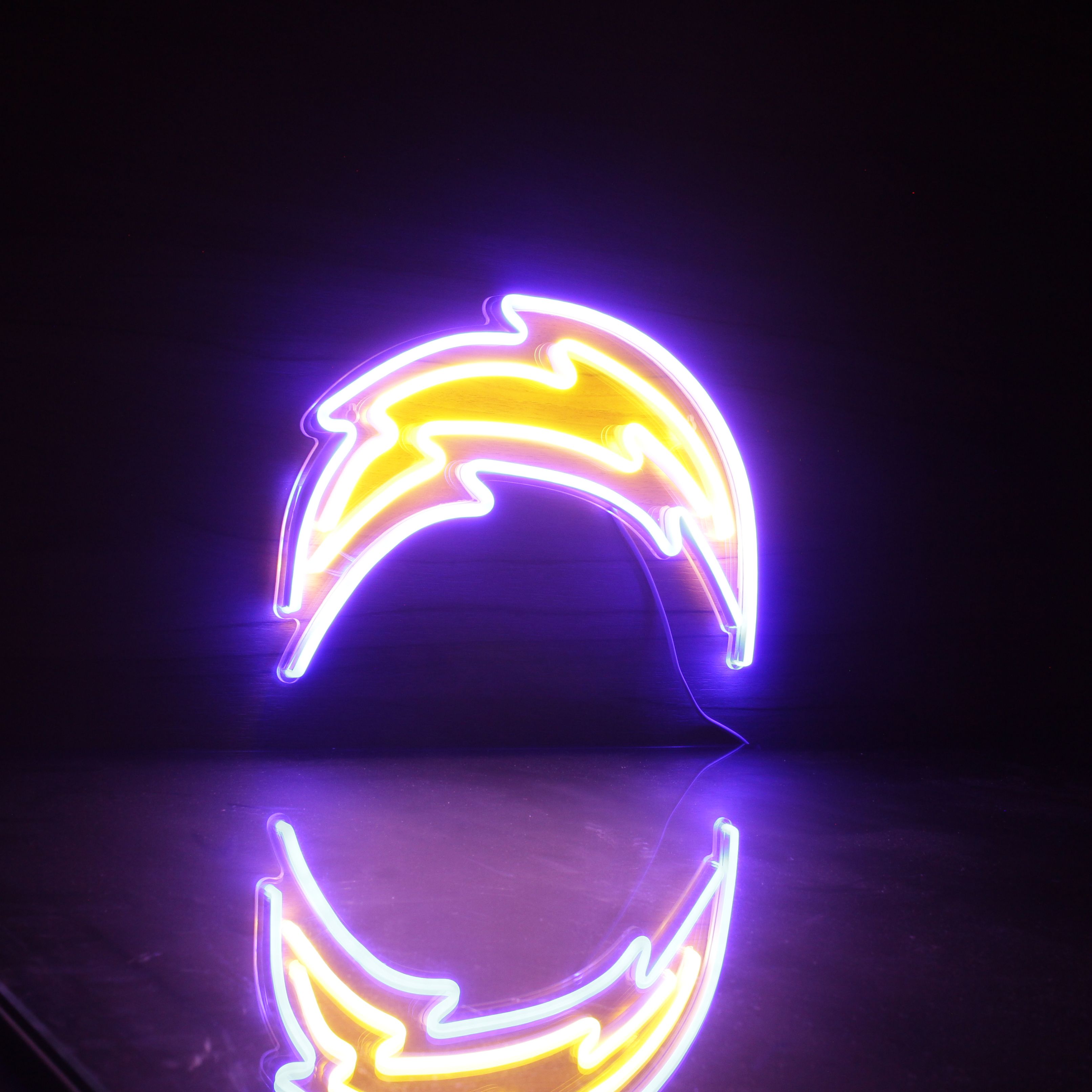 Los Angeles Chargers Neon-Like Flex LED Sign Dual Color - ProLedSign