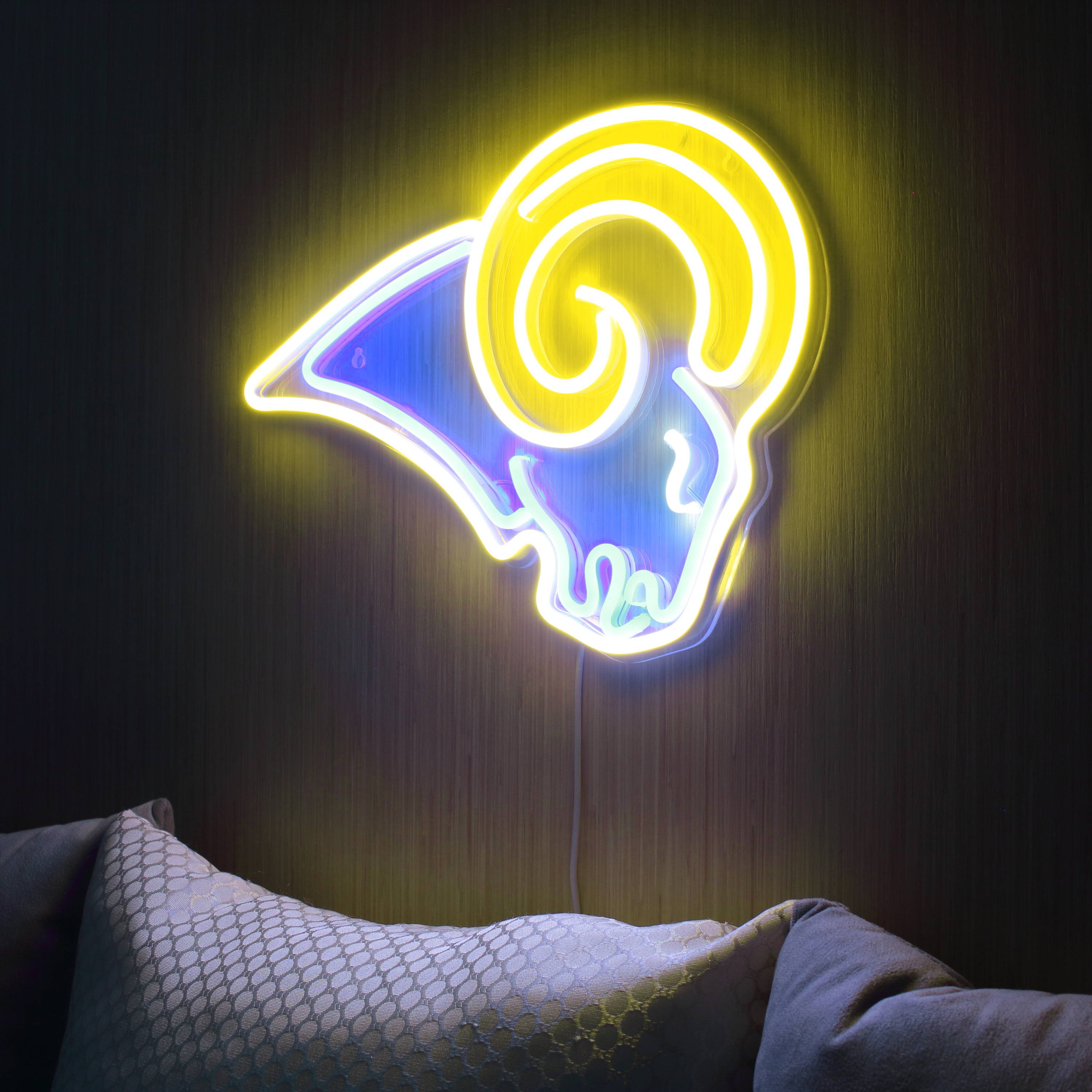 NFL Los Angeles Rams Large Flex Neon LED Sign