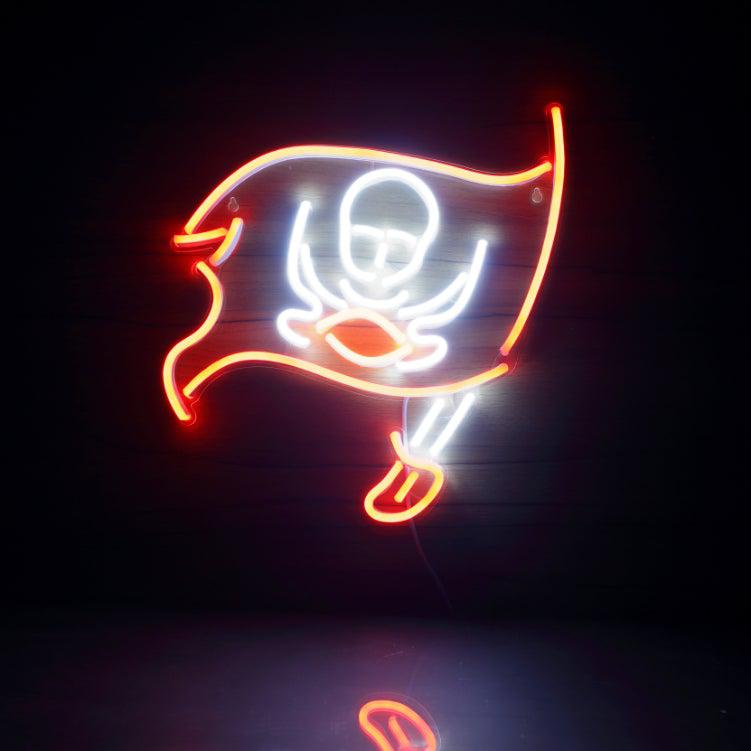 Tampa Bay Buccaneers Neon-Like Flex LED Sign Multi Color - ProLedSign