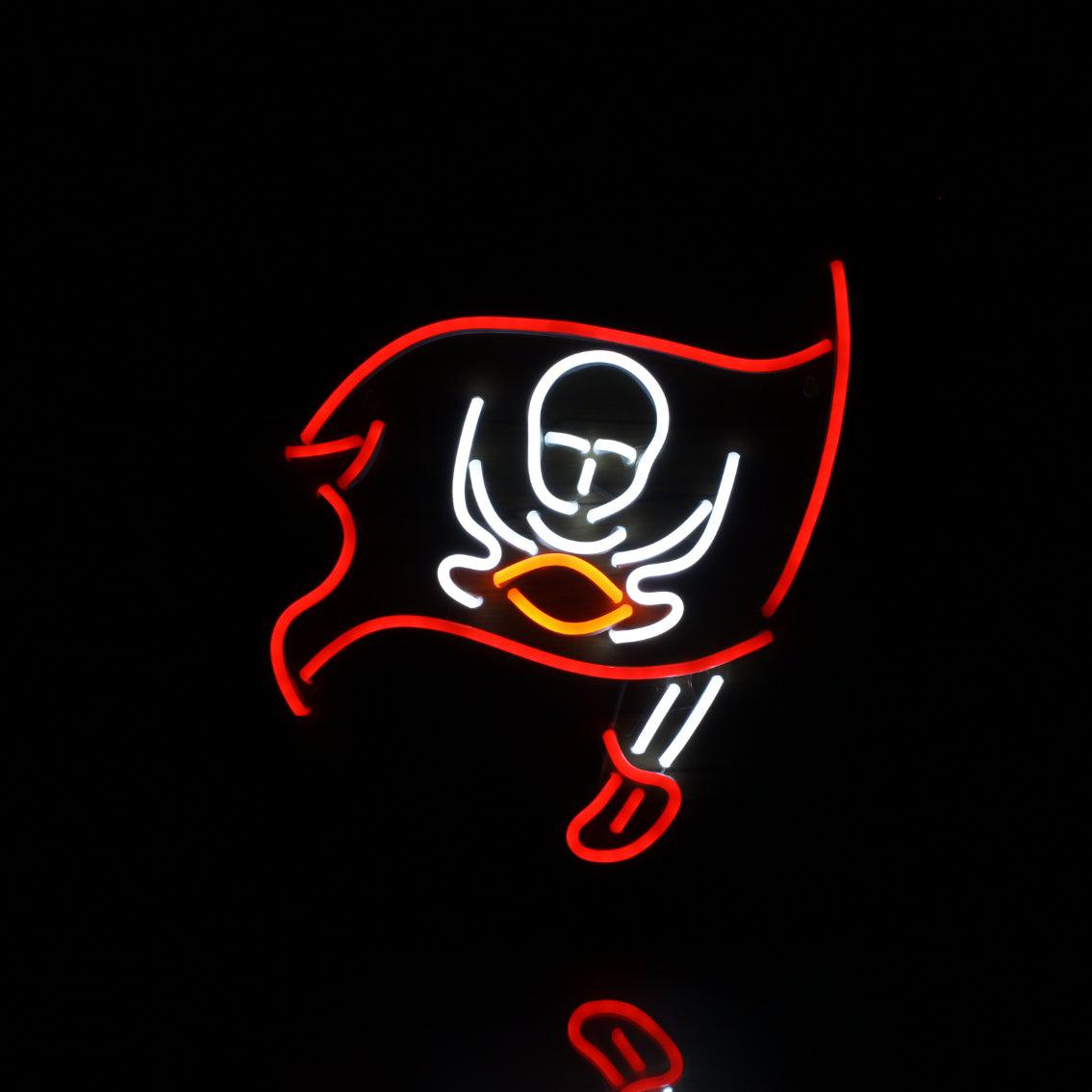 Tampa Bay Buccaneers Neon-Like Flex LED Sign Multi Color - ProLedSign