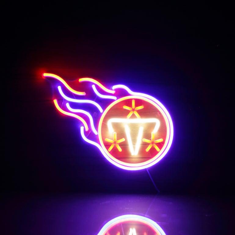 Tennessee Titans Neon-Like Flex LED Sign Multi Color - ProLedSign