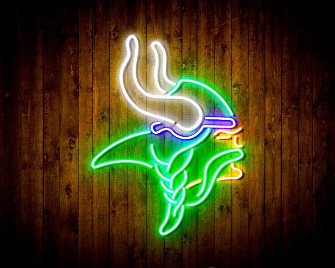 Minnesota Vikings Neon-Like Flex LED Sign Multi Color - ProLedSign