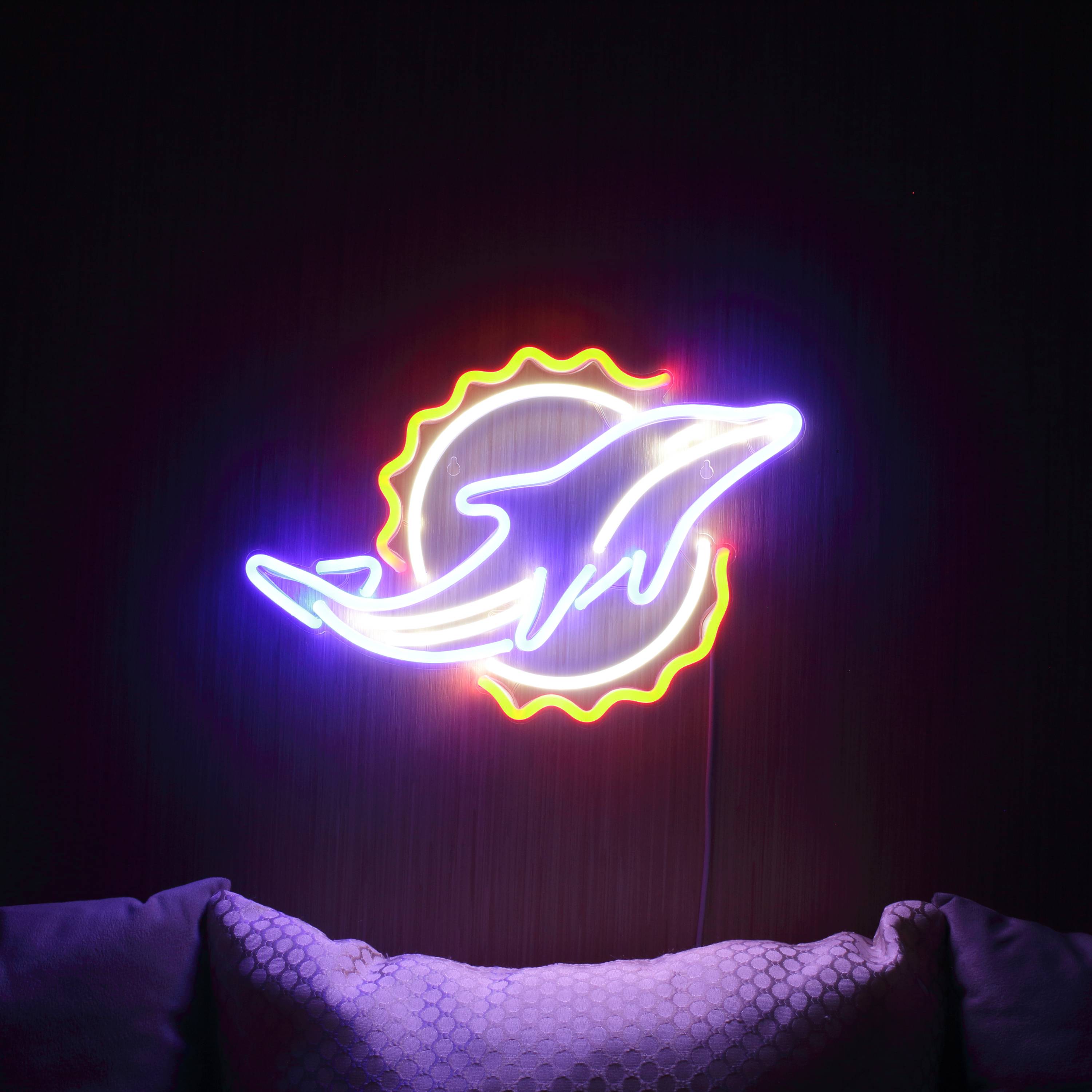 NFL Miami Dolphins Large Flex Neon LED Sign