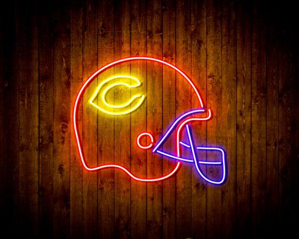 NFL Chicago Bears Helmet Handmade Neon Flex LED Sign - ProLedSign