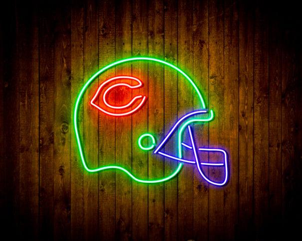 NFL Chicago Bears Helmet Handmade Neon Flex LED Sign - ProLedSign