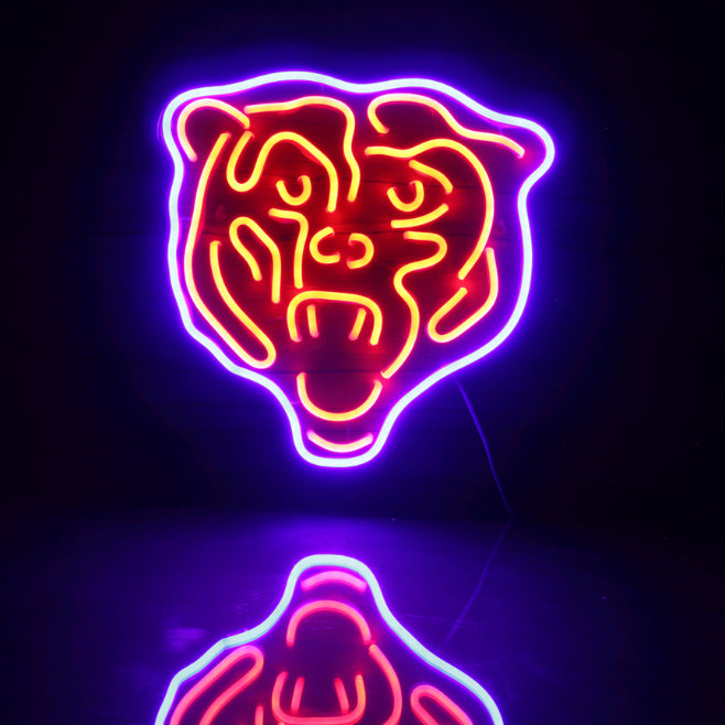 NFL Chicago Bears Logo 2 Handmade Neon Flex LED Sign - ProLedSign