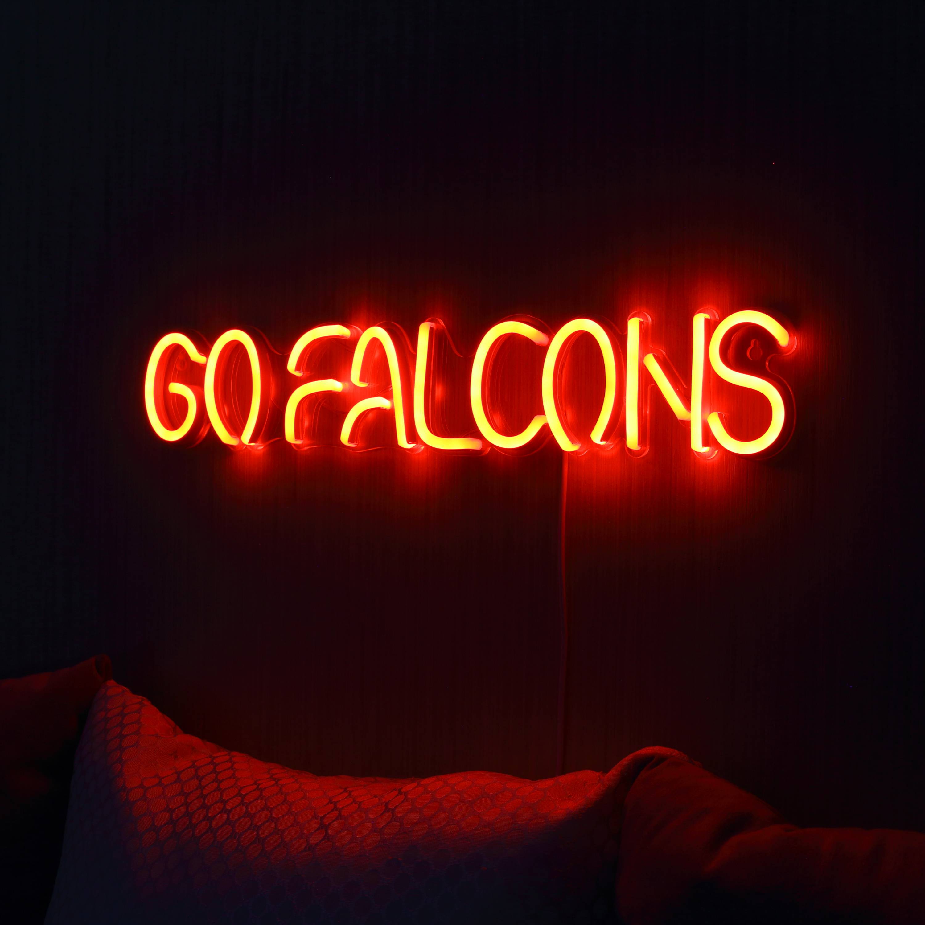 NFL Atlanta Falcons Go Falcons Large Flex Neon LED Sign