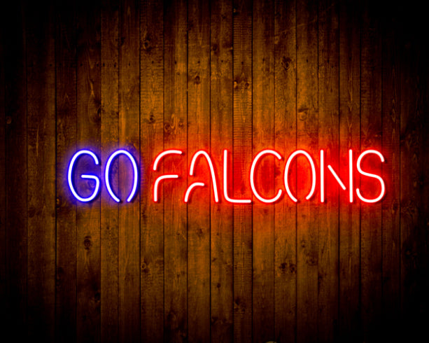 NFL Atlanta Falcons Go Falcons Handmade Neon Flex LED Sign