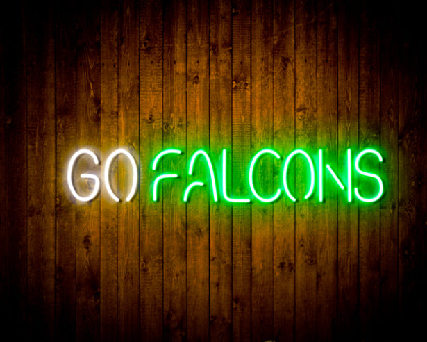 NFL Atlanta Falcons Go Falcons Handmade Neon Flex LED Sign