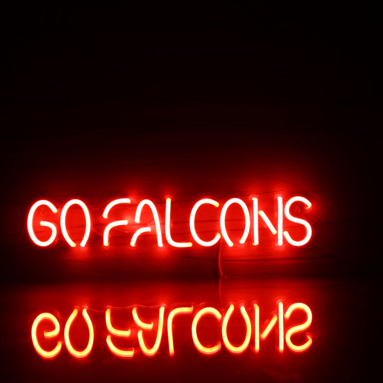 NFL Atlanta Falcons Go Falcons Handmade Neon Flex LED Sign - ProLedSign