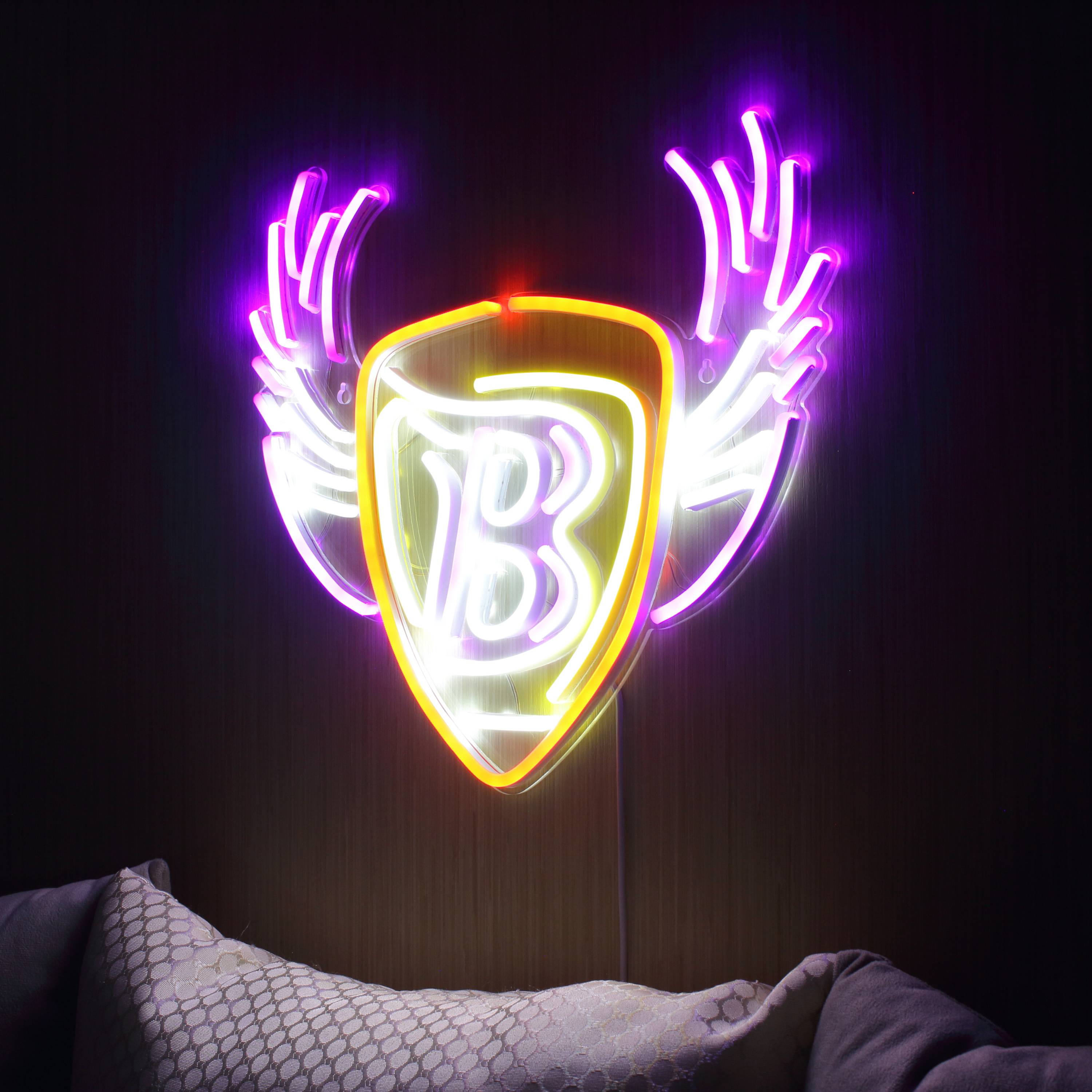 NFL Baltimore Ravens Large Flex Neon LED Sign