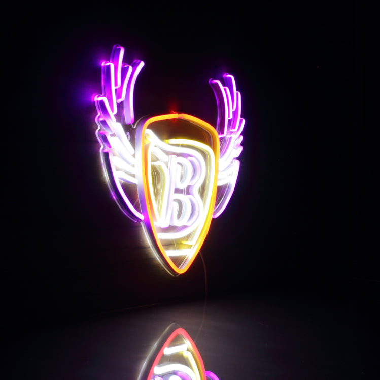 NFL Baltimore Ravens Handmade Neon Flex LED Sign - ProLedSign