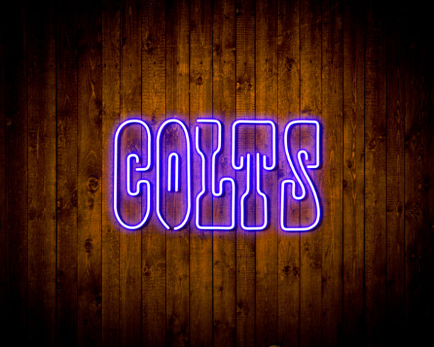 NFL Indianapolis Colts Handmade Neon Flex LED Sign