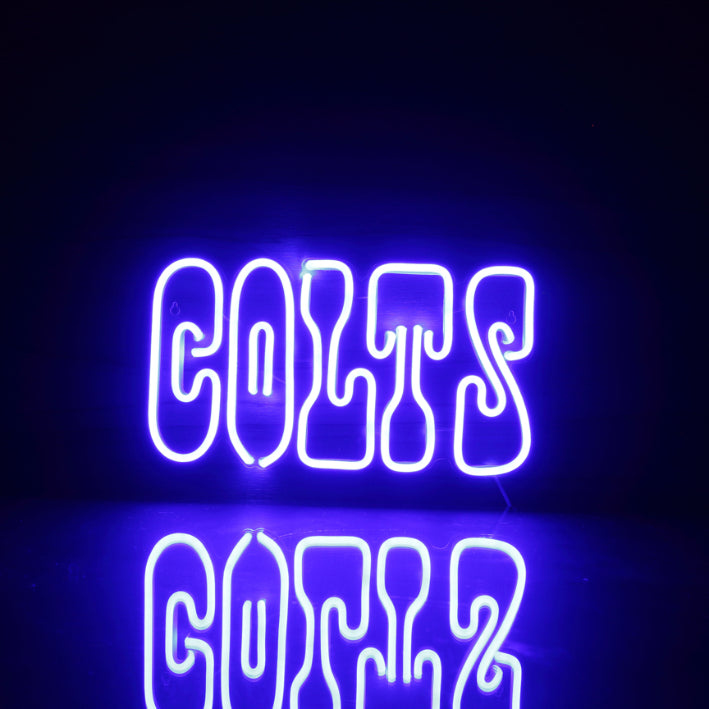 NFL Indianapolis Colts Handmade Neon Flex LED Sign - ProLedSign