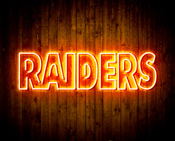 NFL RAIDERS Handmade Neon Flex LED Sign - ProLedSign