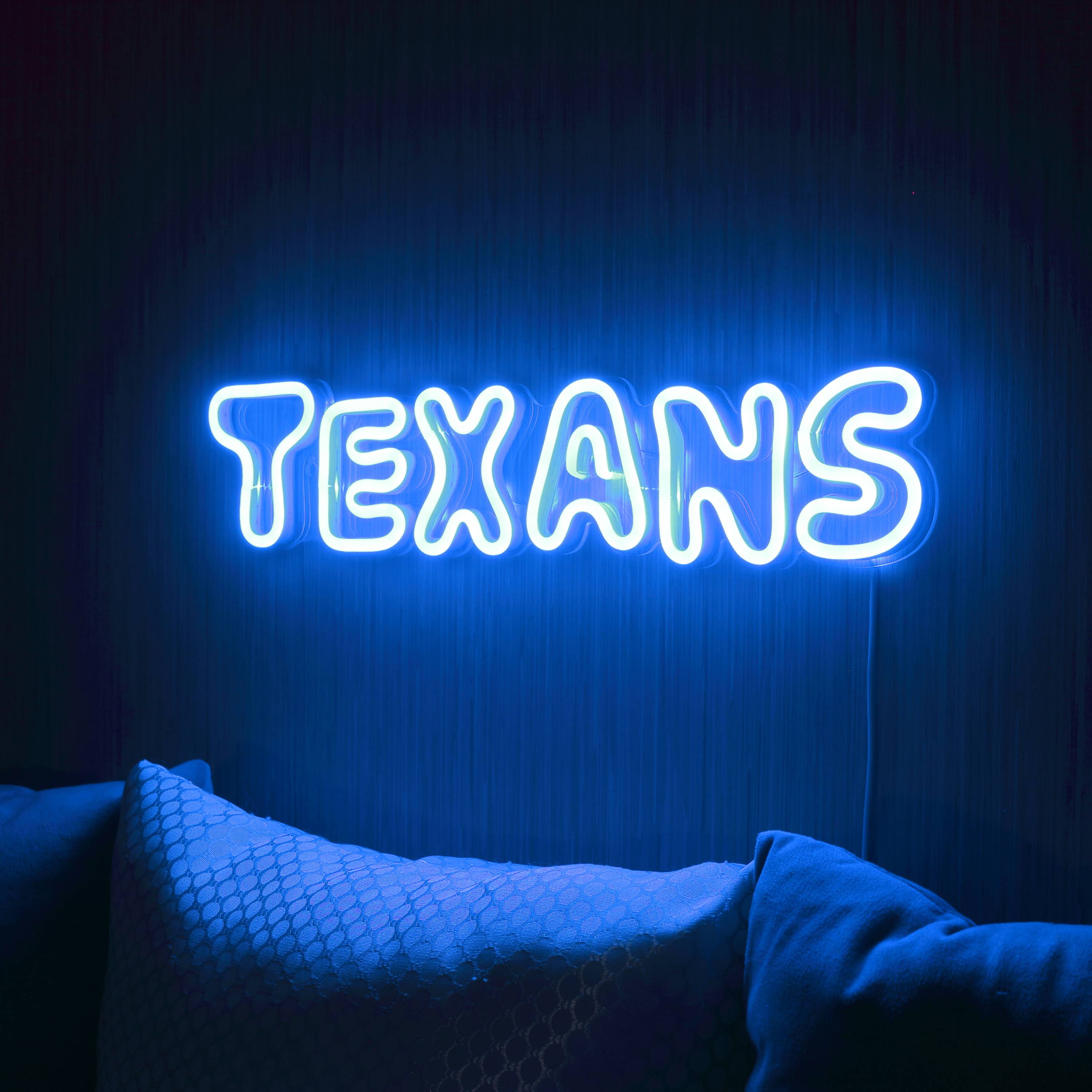 NFL TEXANS Large Flex Neon LED Sign