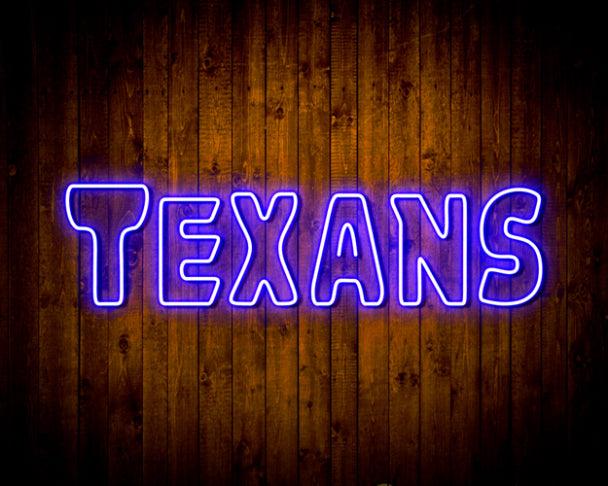 NFL TEXANS Handmade Neon Flex LED Sign