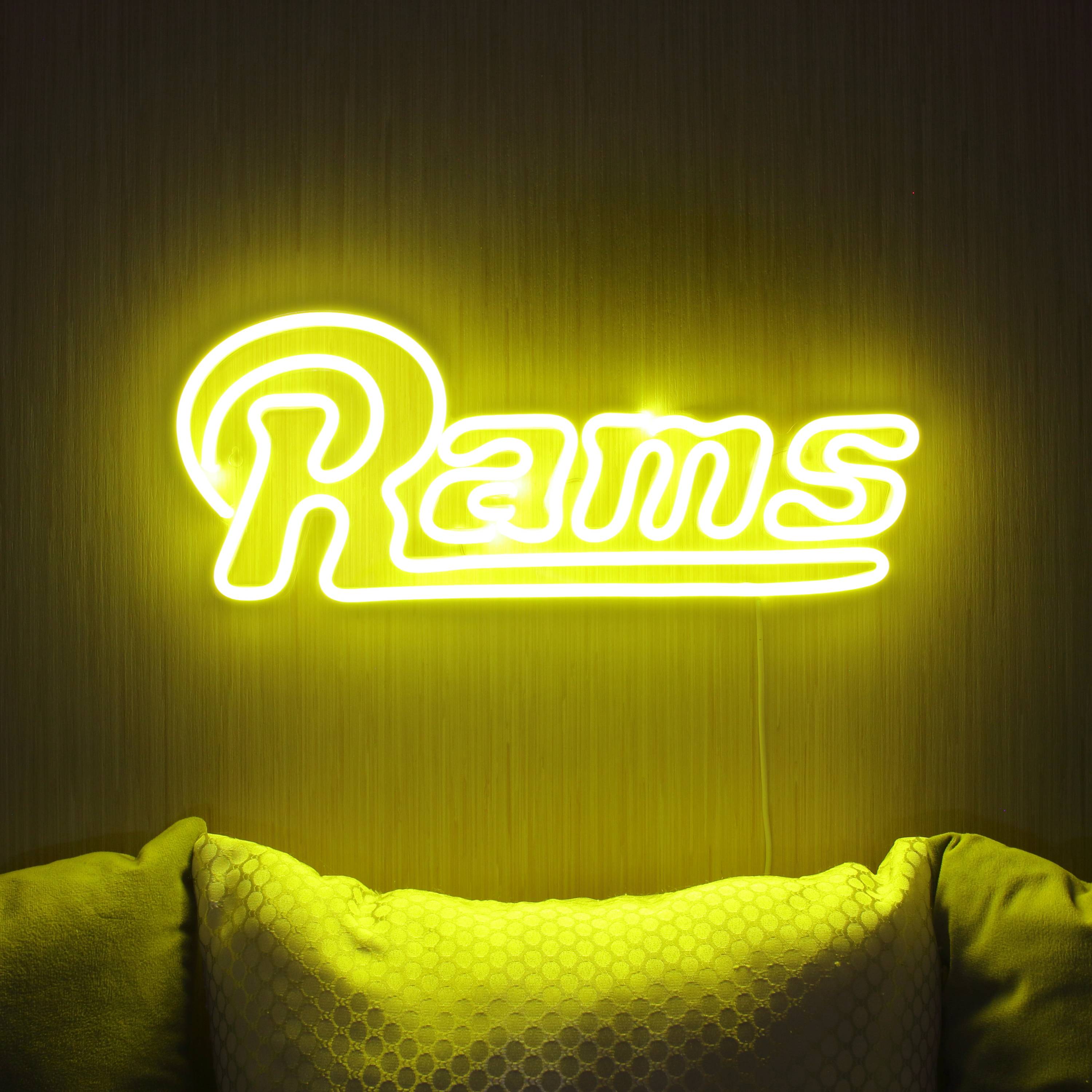 NFL RAMS Large Flex Neon LED Sign