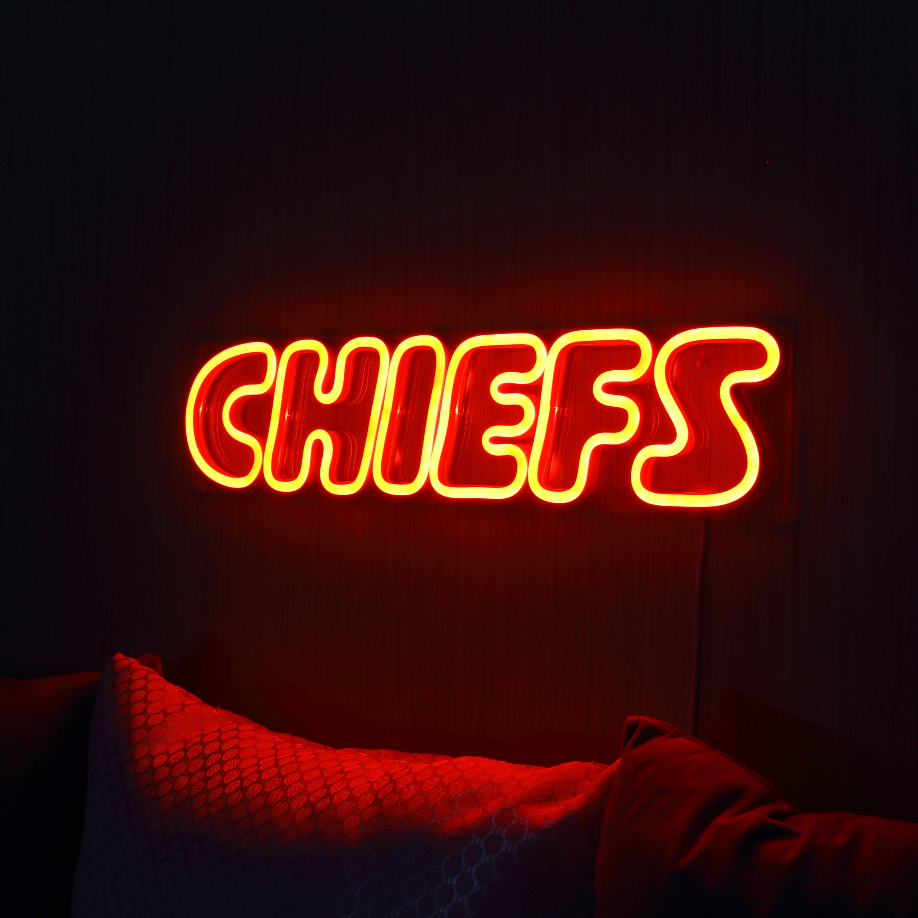 NFL CHIEFS Large Flex Neon LED Sign