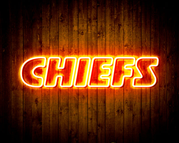Kansas City Chiefs Home Bar Neon Flex LED Sign