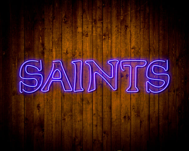 NFL SAINTS Handmade Neon Flex LED Sign