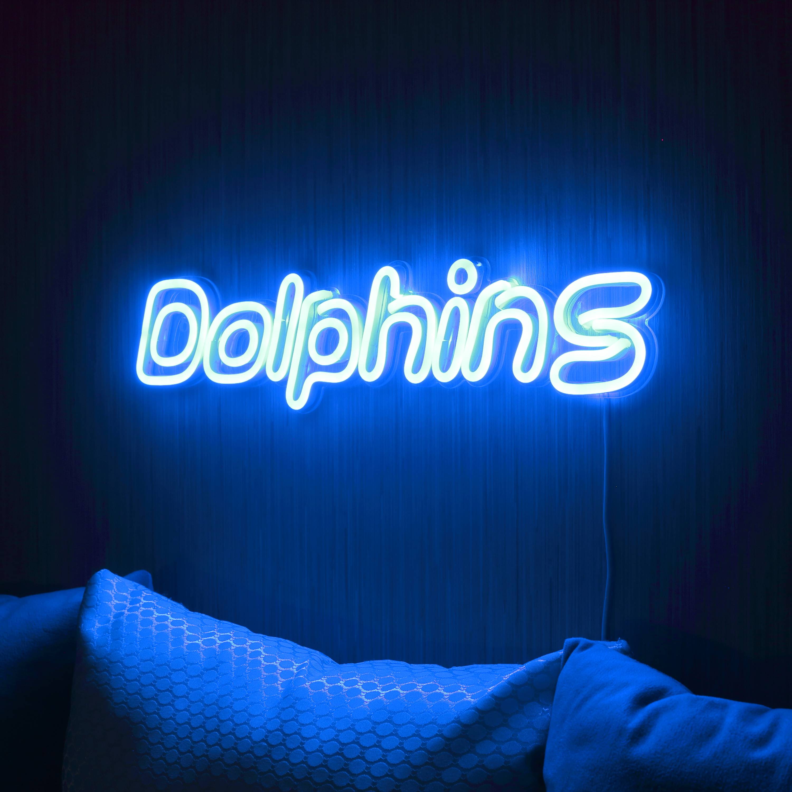 NFL Dolphins Large Flex Neon LED Sign