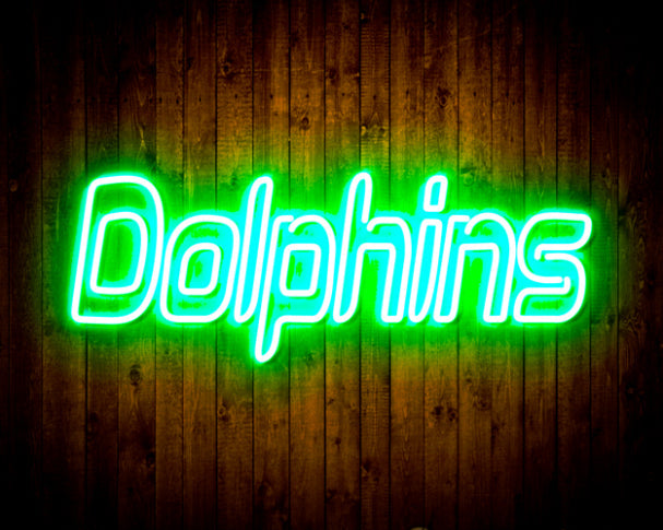 NFL Miami Dolphins Handmade Neon Flex LED Sign - ProLedSign