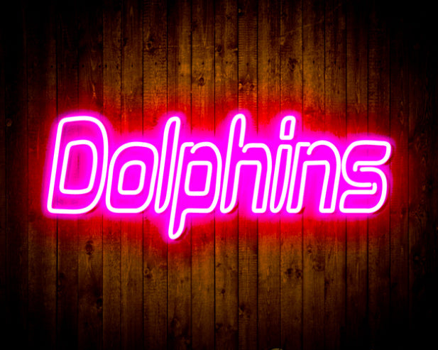 NFL Miami Dolphins Handmade Neon Flex LED Sign