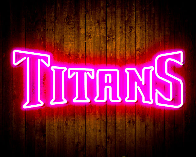 NFL Tennessee TITANS Handmade Neon Flex LED Sign