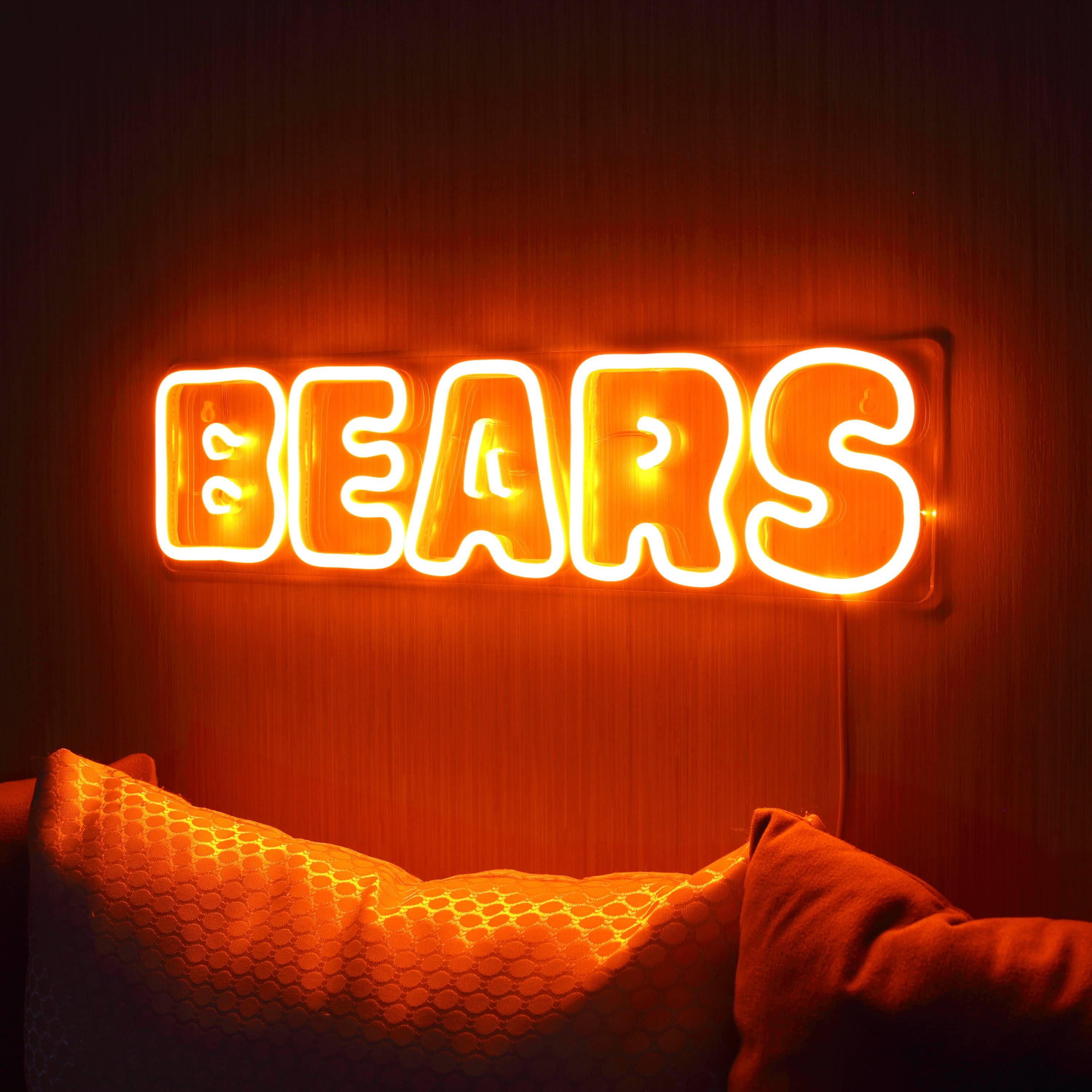 NFL BEARS Large Flex Neon LED Sign