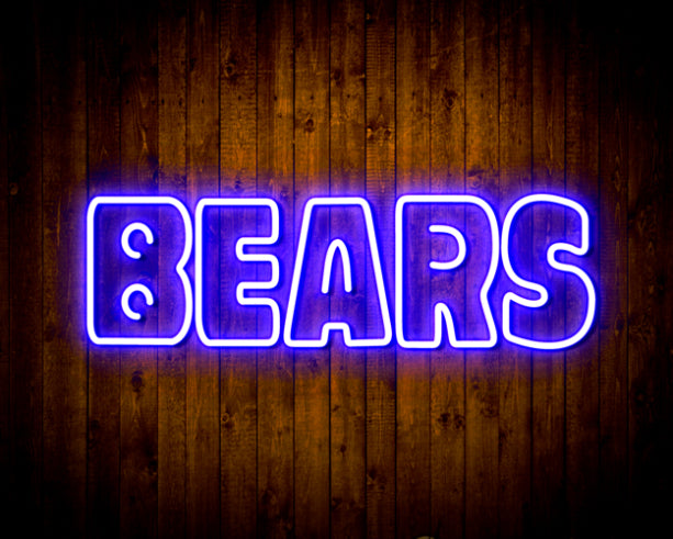 NFL BEARS Handmade Neon Flex LED Sign
