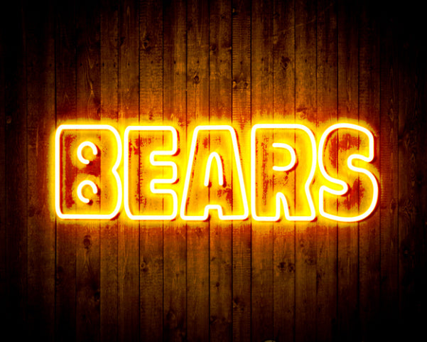 NFL Chicago BEARS Handmade Neon Flex LED Sign - ProLedSign
