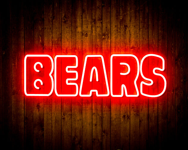 NFL Chicago BEARS Handmade Neon Flex LED Sign