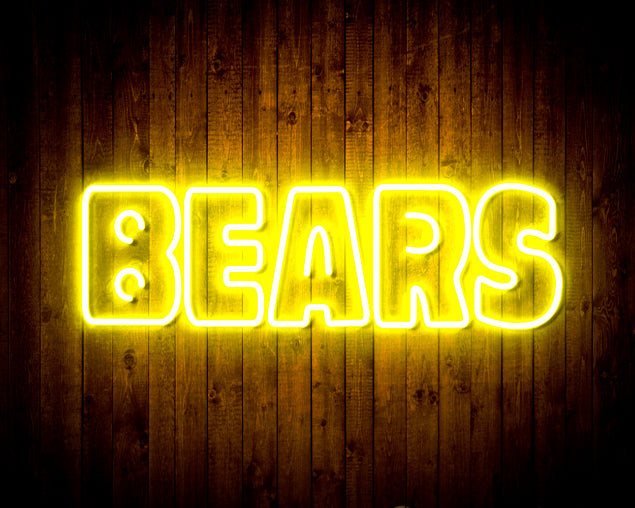 NFL Chicago BEARS Handmade Neon Flex LED Sign