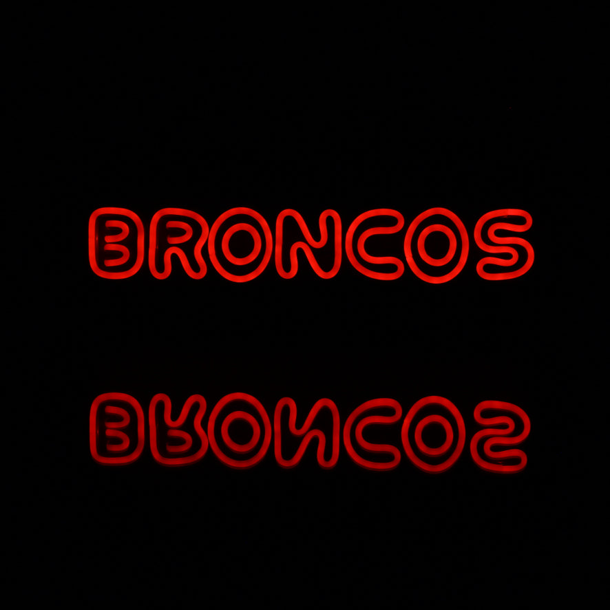 NFL BRONCOS Handmade Neon Flex LED Sign - ProLedSign