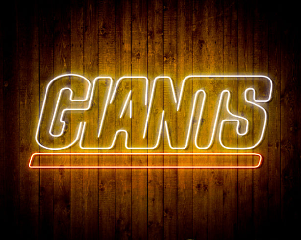NFL New York Giants Handmade Neon Flex LED Sign