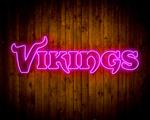 NFL Minnesota Vikings Handmade Neon Flex LED Sign
