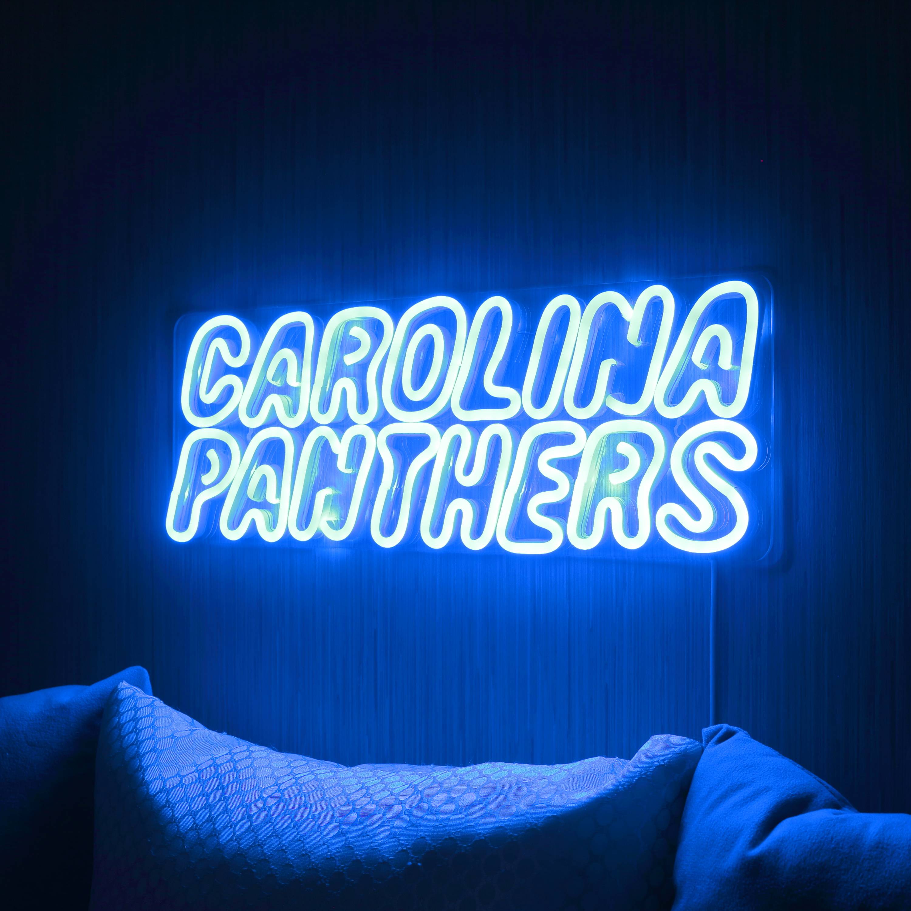 NFL CAROLINA PANTHERS Large Flex Neon LED Sign